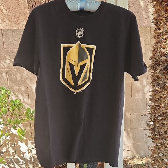 Black and Gold NHL Vegas Golden Knights Fleury#29 T-Shirt - Picture 1 of 7